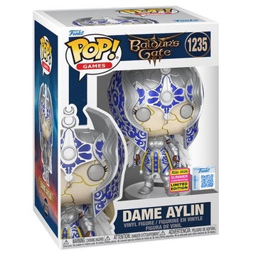 Funko Pop! Games Dame Aylin figure from Baldur's Gate 3, collectible vinyl toy with detailed character design, exclusive edition.
