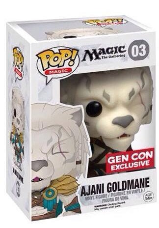 Funko Pop! Magic: Magic the Gathering: Ajani Goldmane (GenCon Exclusive) (Box Imperfection)