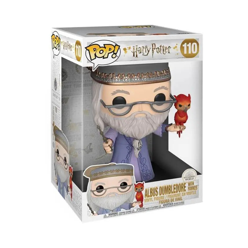 Funko Pop! Harry Potter: Albus Dumbledore with Fawkes (Jumbo 10") (Box Imperfection)
