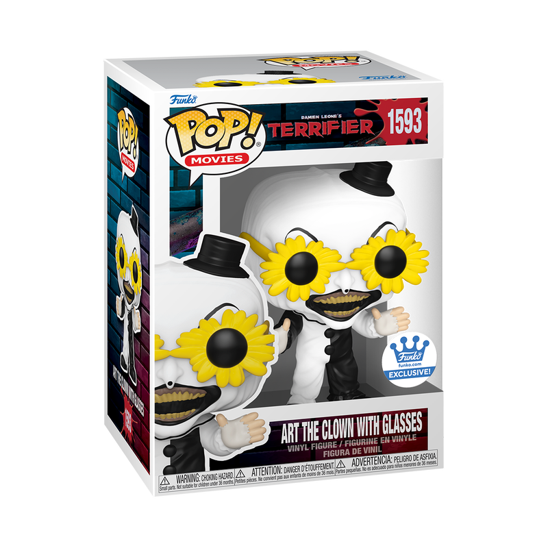 Funko Pop! Movies: Terrifier: Art The Clown With Glasses (Funko Shop Exclusive)