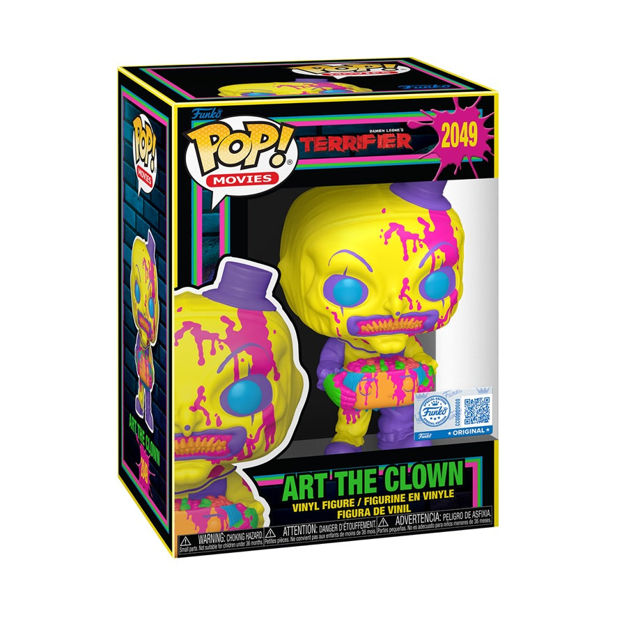 Funko Pop! Movies: Terrifier: Art the Clown (Blacklight) (Gemini Collectibles Exclusive)