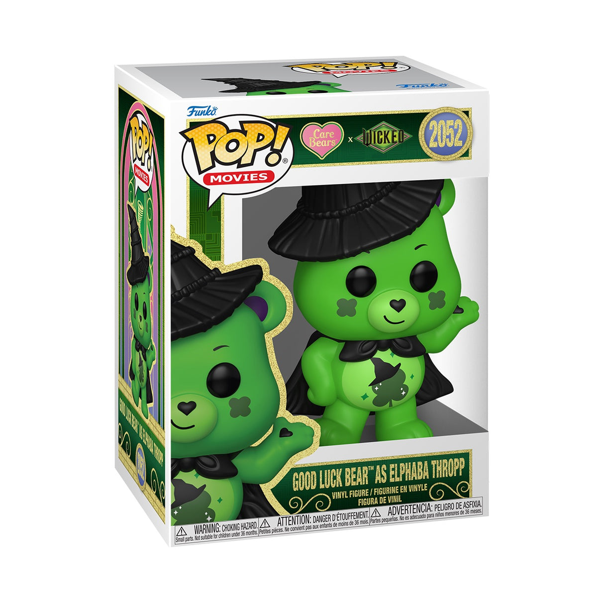 Funko Pop! Movies: Care Bears x Wicked: Good Luck Bear as Elphaba Thropp