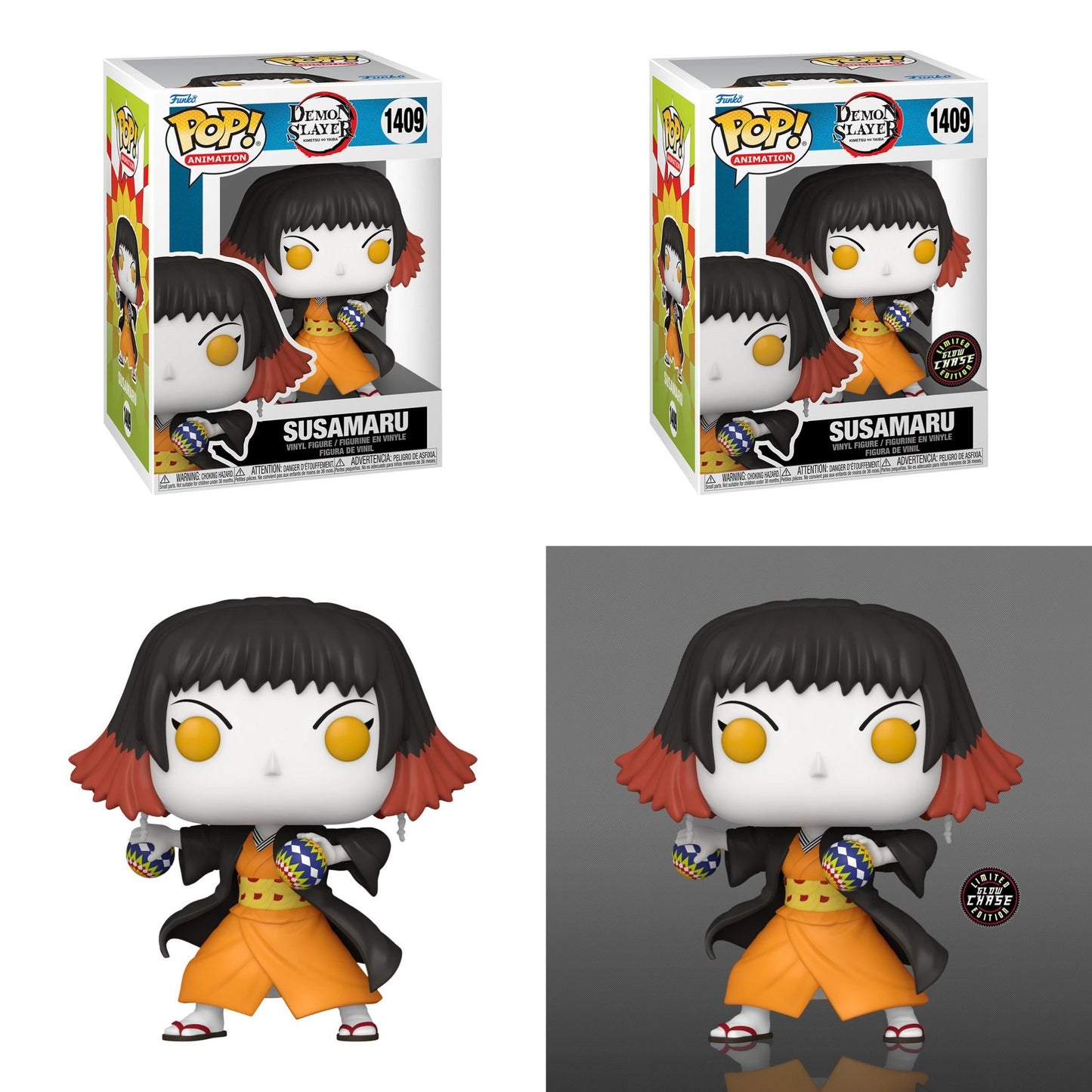 Funko Pop! Animation: Demon Slayer: Susamaru (Glow Chase Bundle)