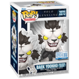 Funko Pop! Animation Baek Yoonho Silver Mane figure with box imperfection, featuring detailed character design from Solo Leveling.