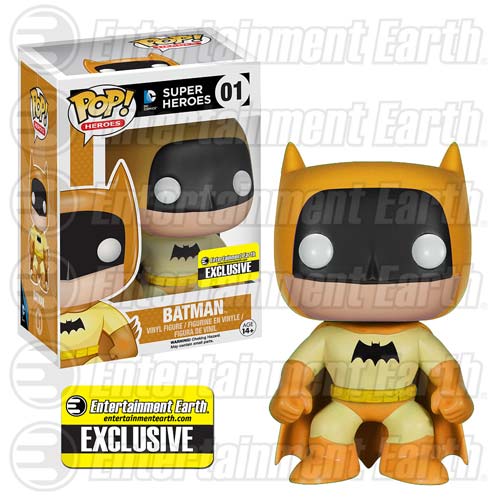 Funko Pop! Heroes: DC Super Heroes: Batman (Rainbow - Yellow) (Entertainment Earth Exclusive) (Box Imperfection)