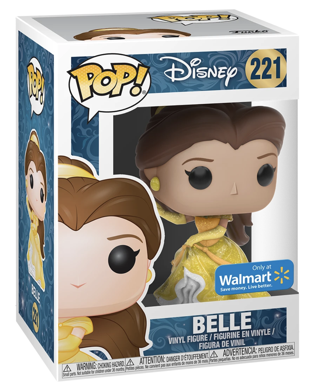 Funko Pop! Disney: Beauty and the Beast: Belle (Dancing Glitter) (Walmart Exclusive)