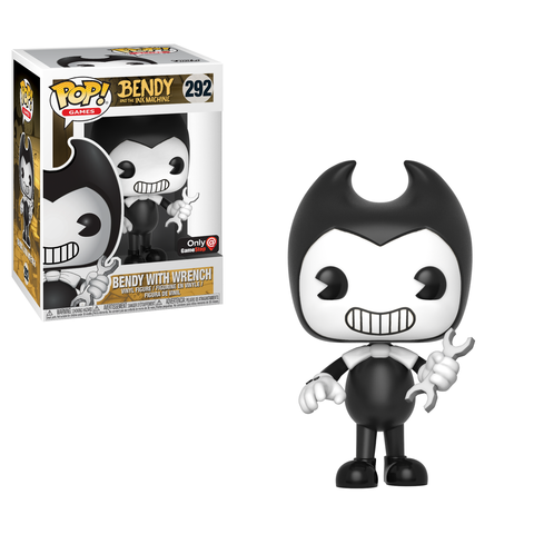 Funko Pop! Games: Bendy and The Ink Machine: Bendy With Wrench (GameStop Exclusive) (Box Imperfection)