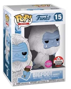 Funko Pop! Myths: Bigfoot (Snowy) (Flocked) (2018 Canadian Convention Shared Exclusive) (Box Imperfection)