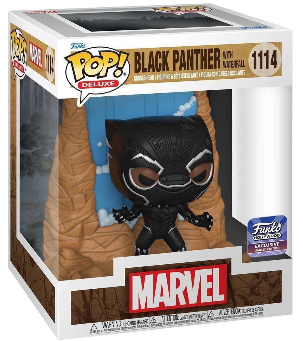 Funko Pop! Deluxe: Marvel's Black Panther with Waterfall (Funko Hollywood Exclusive)