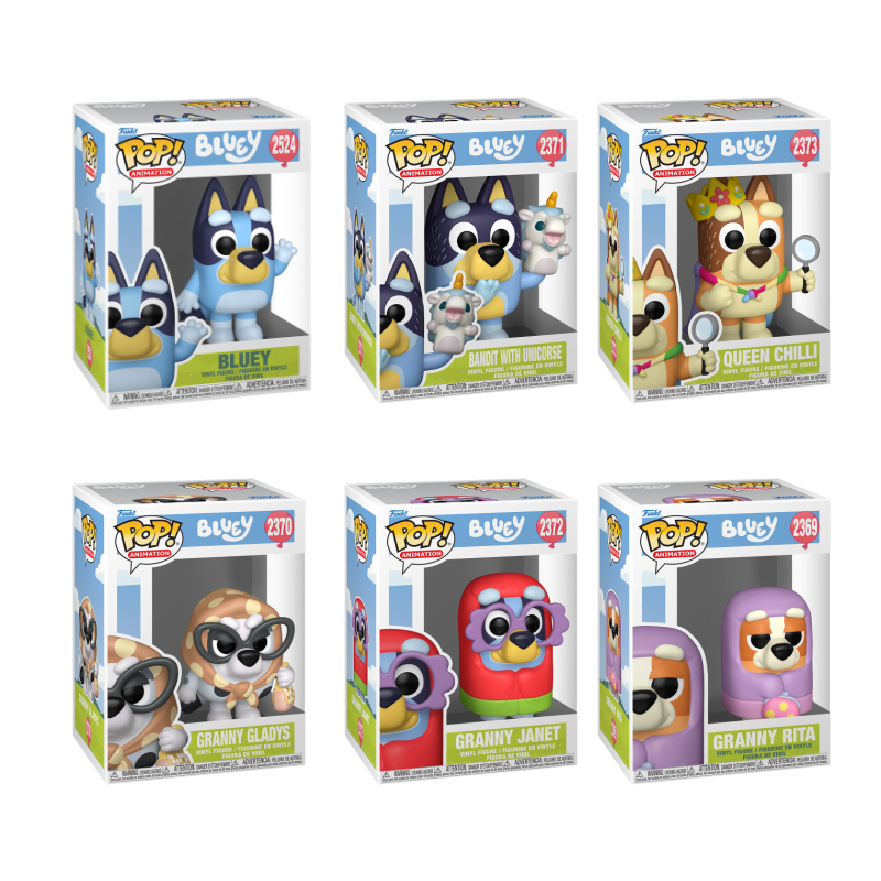 Funko Pop! Animation: Bluey: 6 Pop Bundle