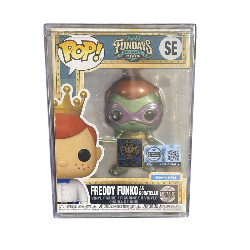 Funko Pop! Funko Fundays Quest for the Grail: Freddy as Donatello (Metallic) (LE 4,600) (Funko Royalty Edition) (2026 Fundays Exclusive)