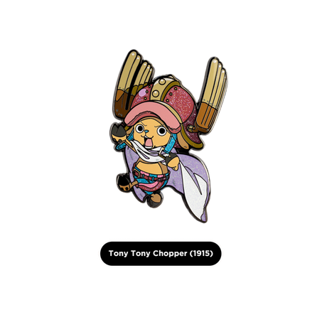Figpin One Piece Tony Tony Chopper collectible from Shak's Pop Shop, SDCC 2026 exclusive figure with detailed design.