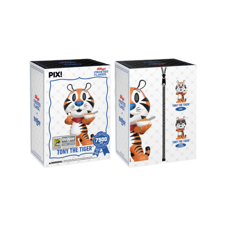 Tony the Tiger collectible figure from ThrillJoy Pix, SDCC 2026 exclusive, displayed in a clear image showcasing its details.