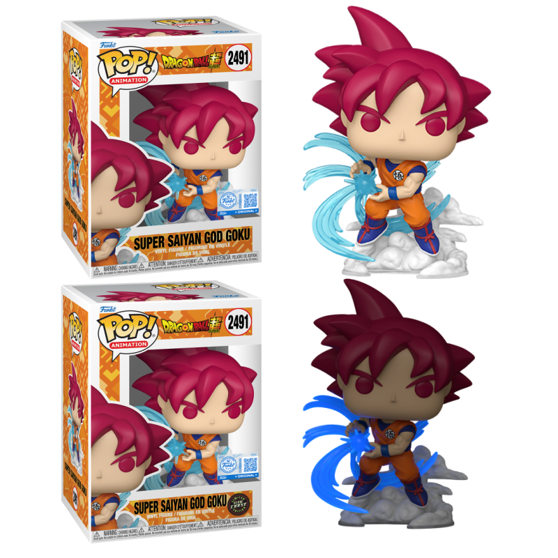 Funko Pop! Animation: Dragon Ball Super: Super Saiyan God Goku (Chalice Collectibles Exclusive)