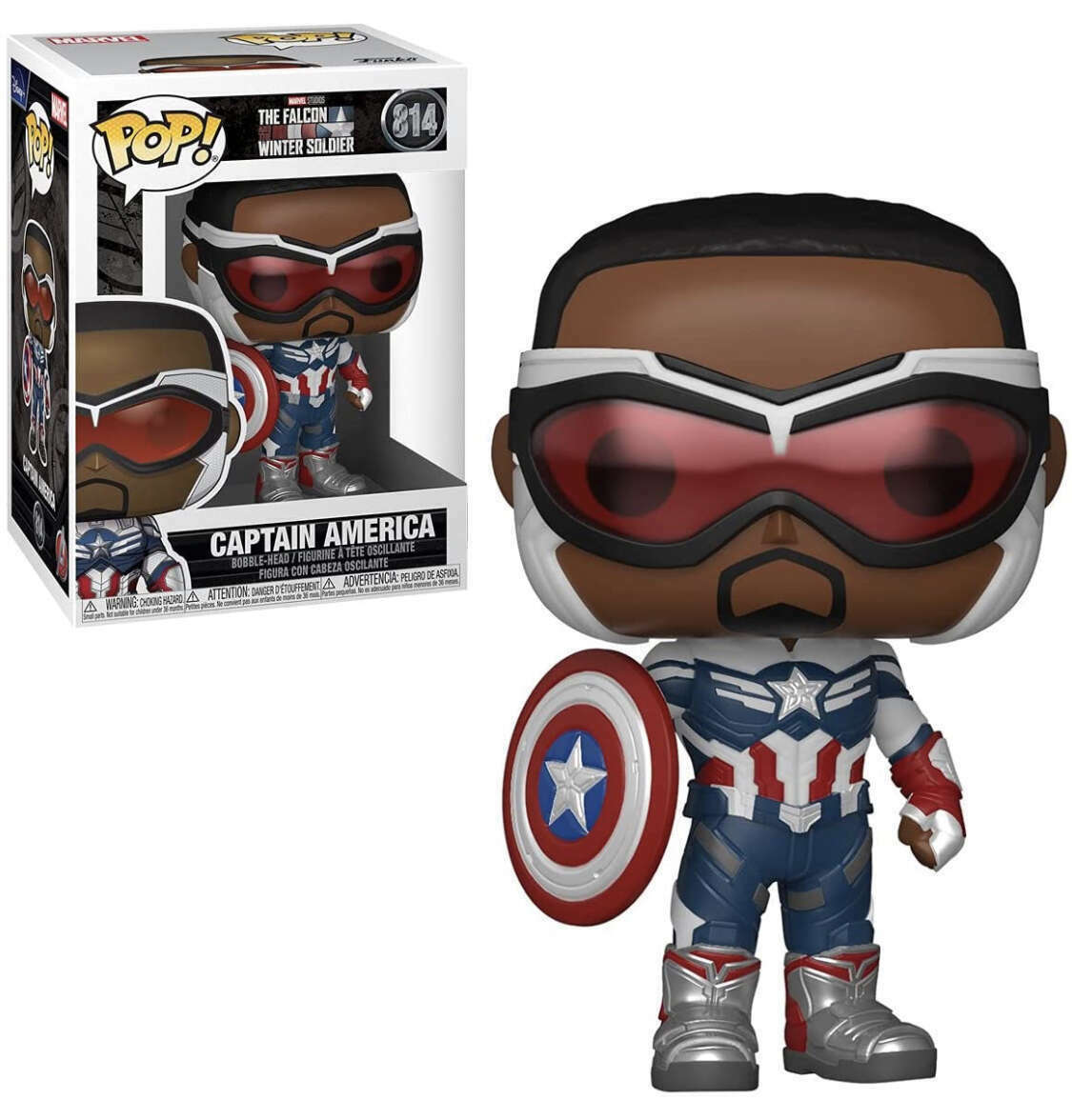 Funko Pop! Marvel: The Falcon & Winter Soldier: Captain America (Sam Wilson)