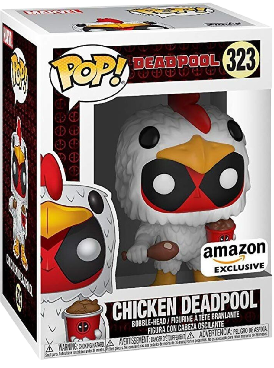 Funko Pop! Marvel: Deadpool: Chicken Deadpool (Amazon Exclusive) (Box Imperfection)