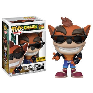Funko Pop! Games: Crash Bandicoot: Crash Bandicoot (Biker Outfit) (Hot Topic Exclusive) (Box Imperfection)