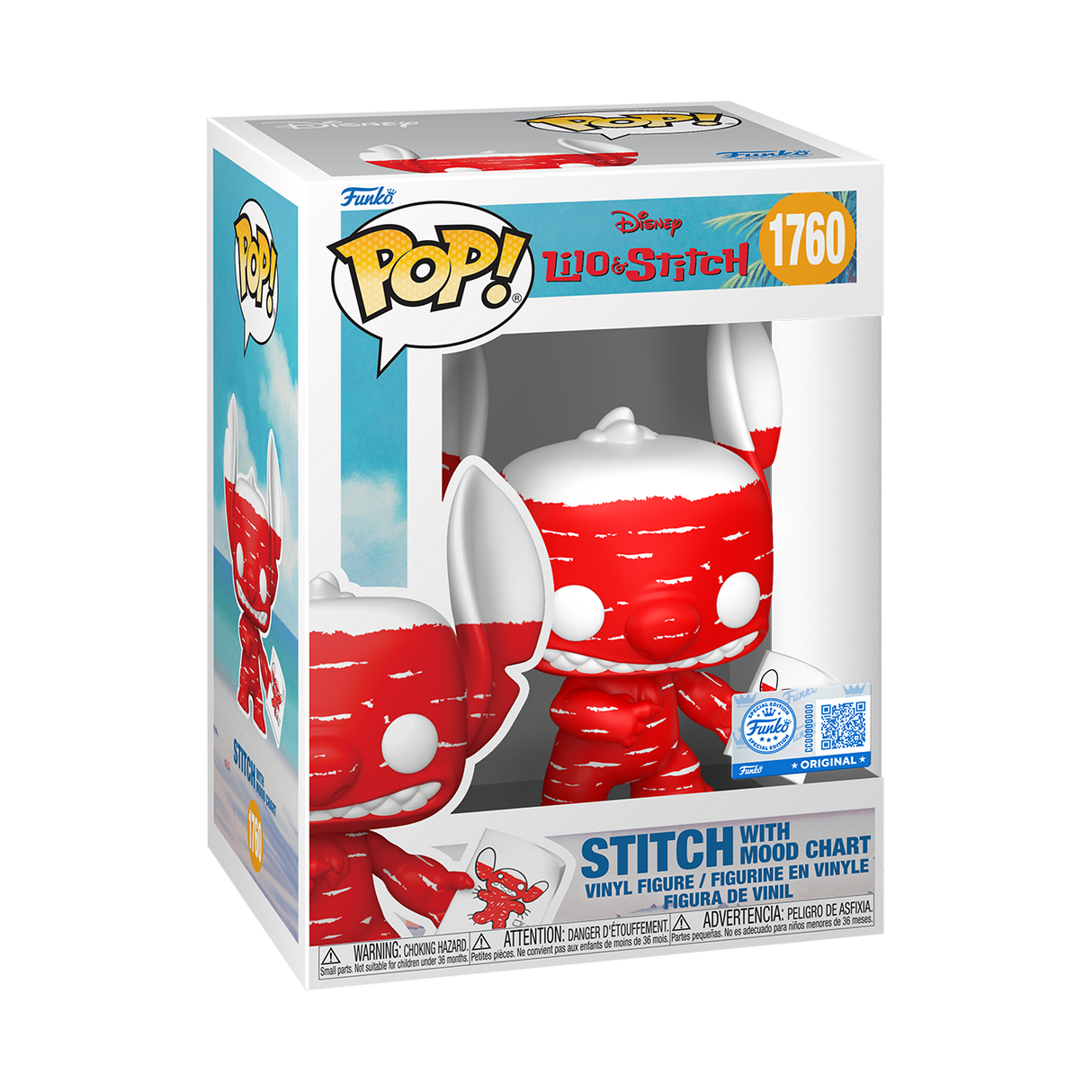 Funko Pop! Disney: Lilo and Stitch: Stitch w/Mood Chart (BoxLunch Exclusive)