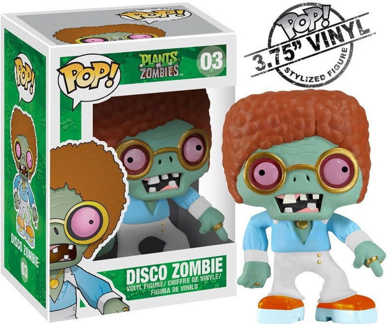 Funko Pop! Plants Vs Zombies: Disco Zombie (Box Imperfection)