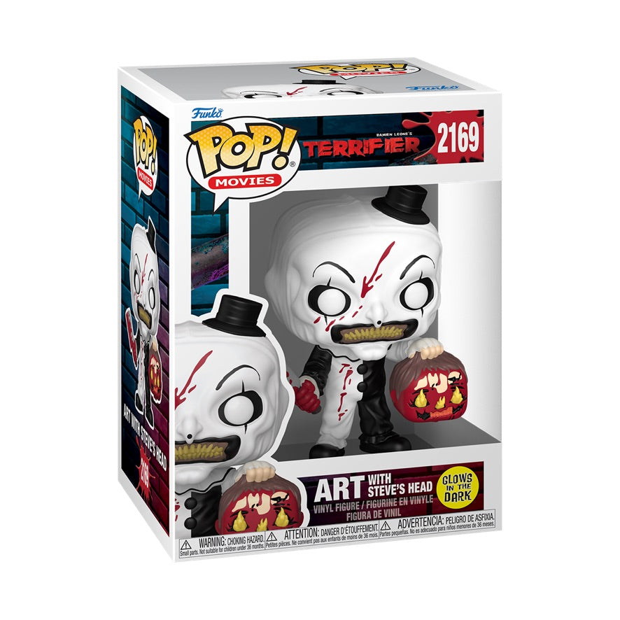 Funko Pop! Movies: Terrifier: Art the Clown with Steve's Head (Glow)