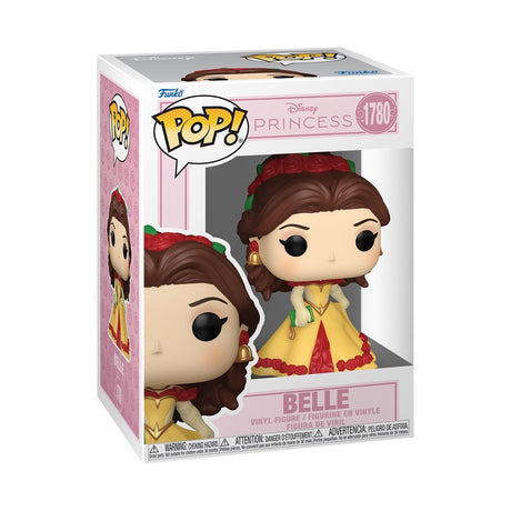 Funko Pop! Disney Princess Belle figure from Grand Entrance series, featuring Belle in her iconic yellow gown and animated style.