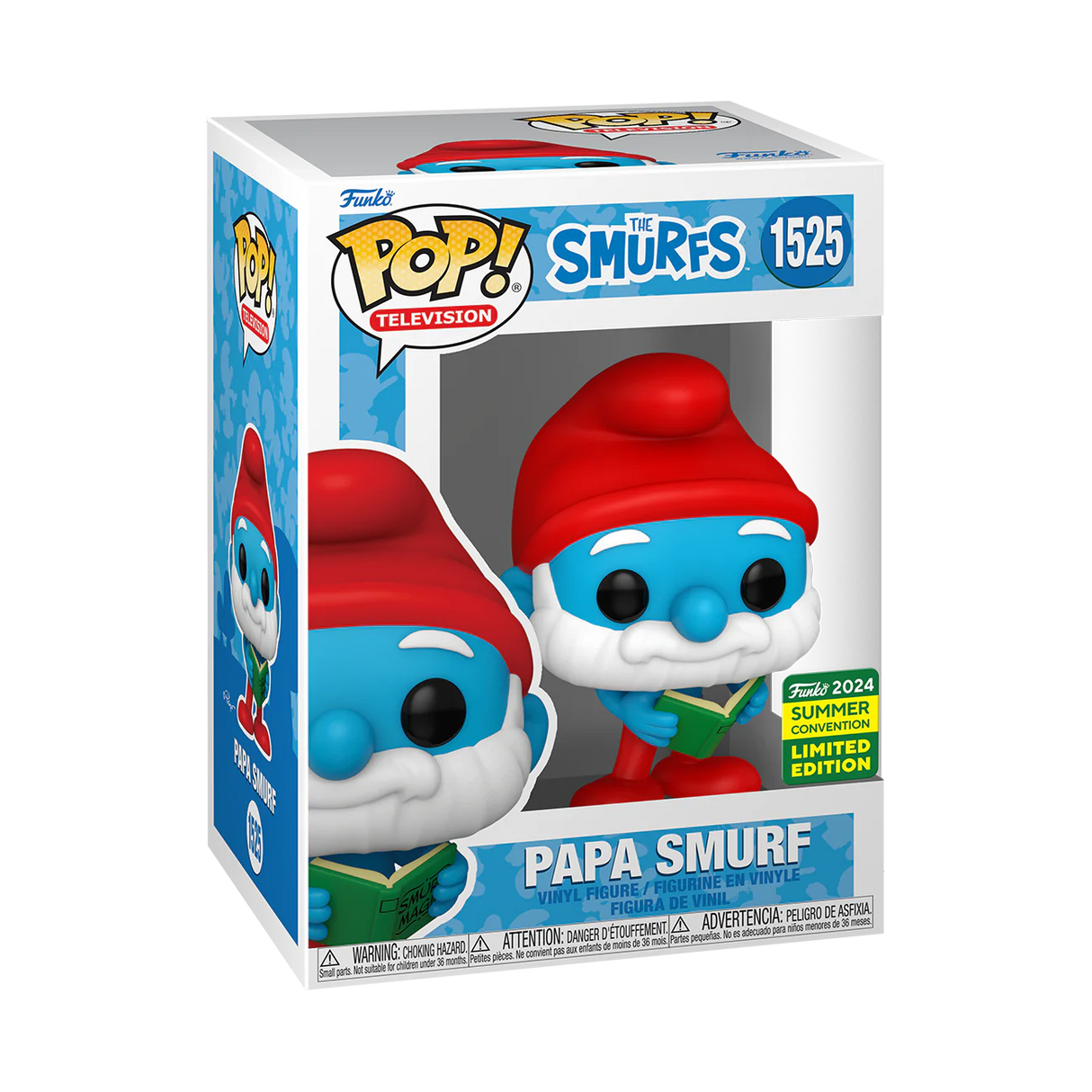 Funko Pop! Television: The Smurfs: Papa Smurf (2024 Summer Convention Shared Exclusive) (Box Imperfection)