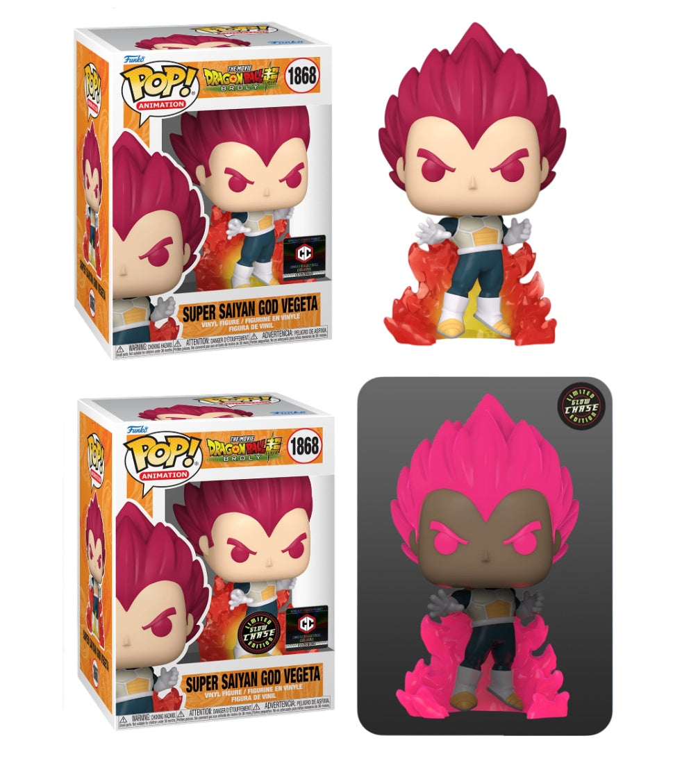 Funko Pop! Animation: Dragon Ball Super Broly: Super Saiyan God Vegeta ...