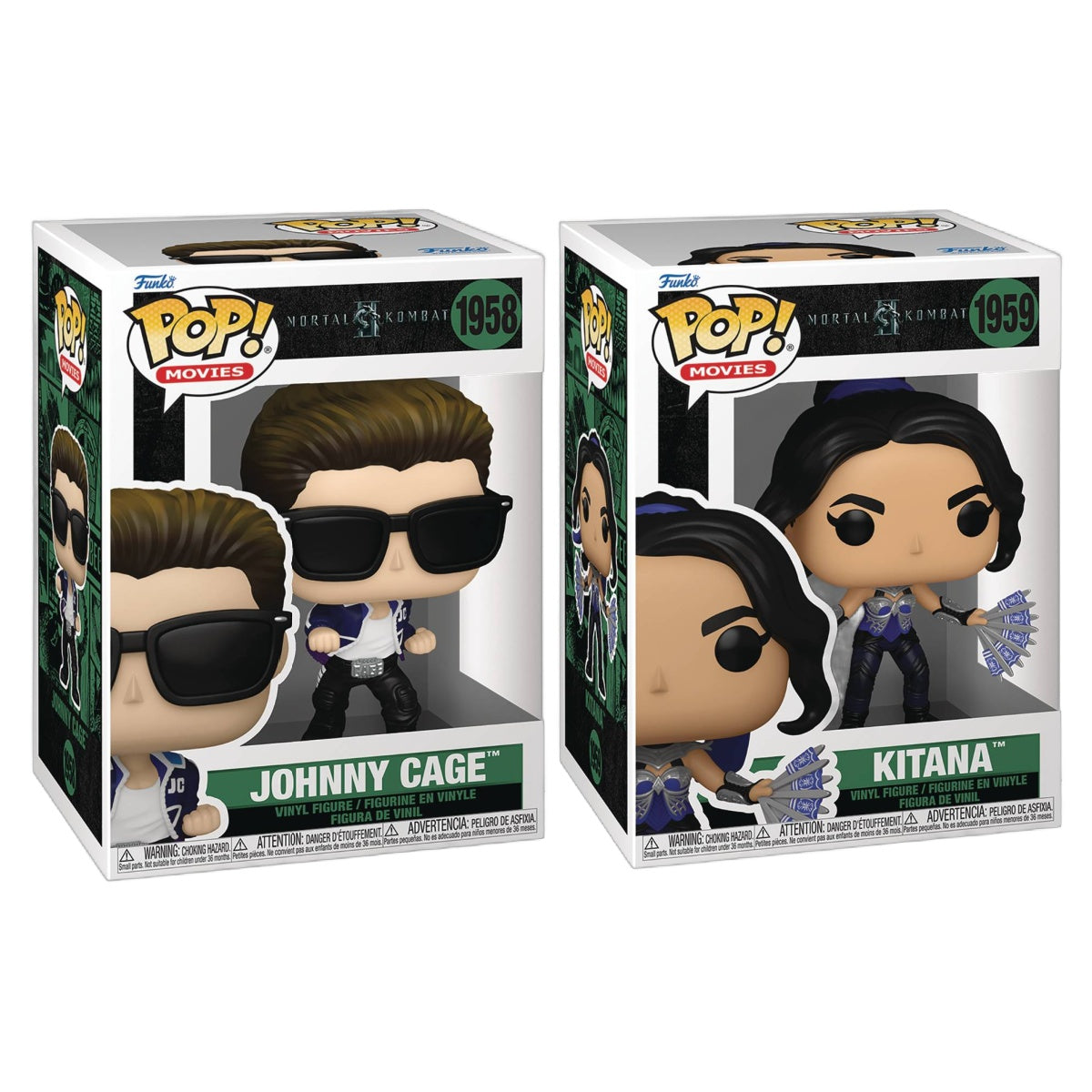 Funko Pop! Movies: Mortal Kombat II: 2 Pop Bundle