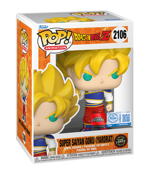 Funko Pop! Animation: Dragon Ball Z: Super Saiyan Goku (Yardrat) (Chase) (2025 Anime Pasadena Convention Debut)