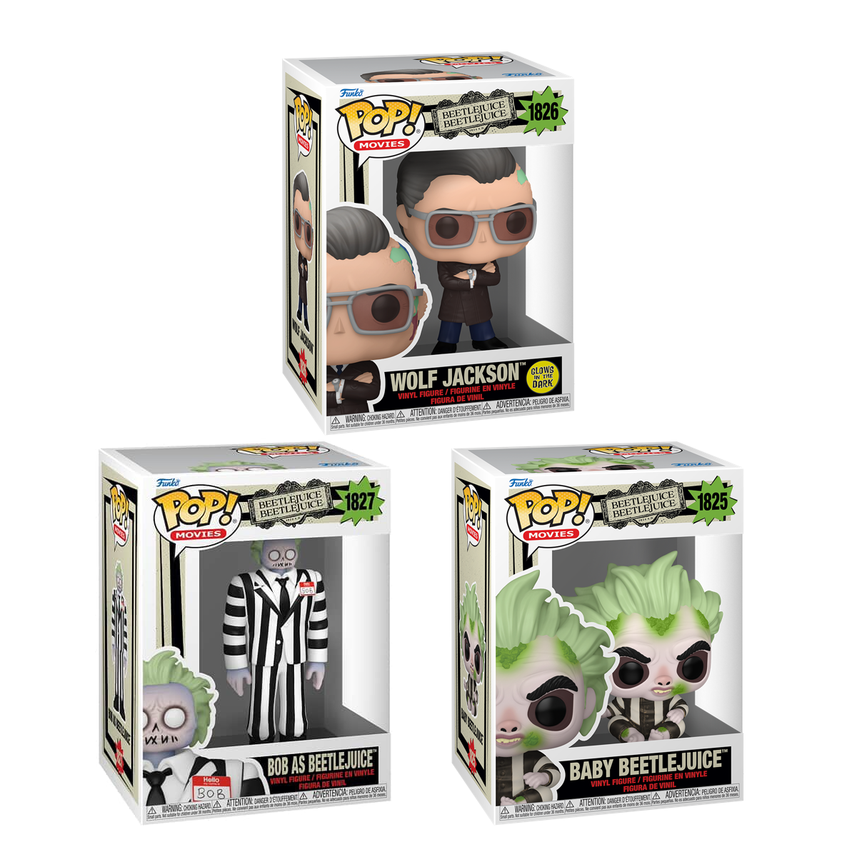 Funko Pop! Movies: Beetlejuice Beetlejuice: 3 Pop Bundle