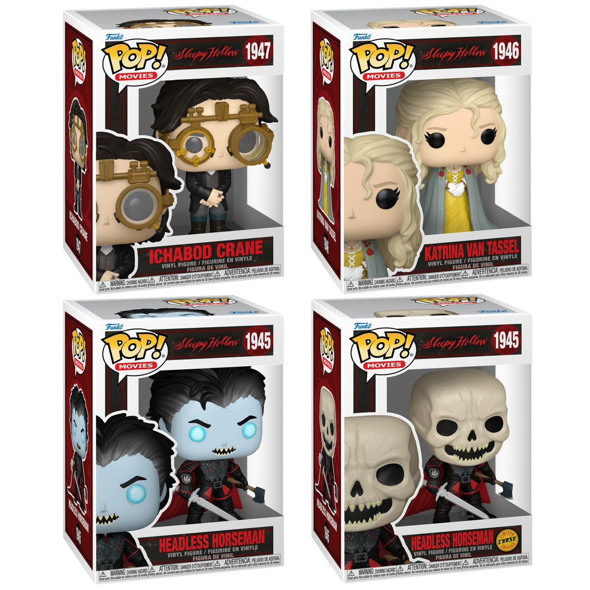 Funko Pop! Movies: Sleepy Hollow: 4 Pop Bundle