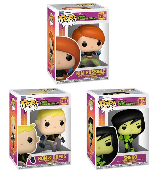 Funko Pop! Disney: Kim Possible: 3 Pop Bundle