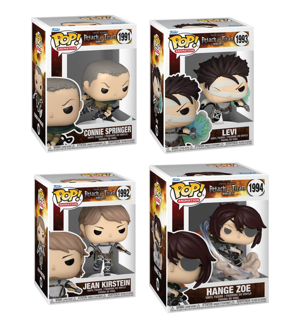 Funko Pop! Animation: Attack on Titan: 4 Pop Bundle