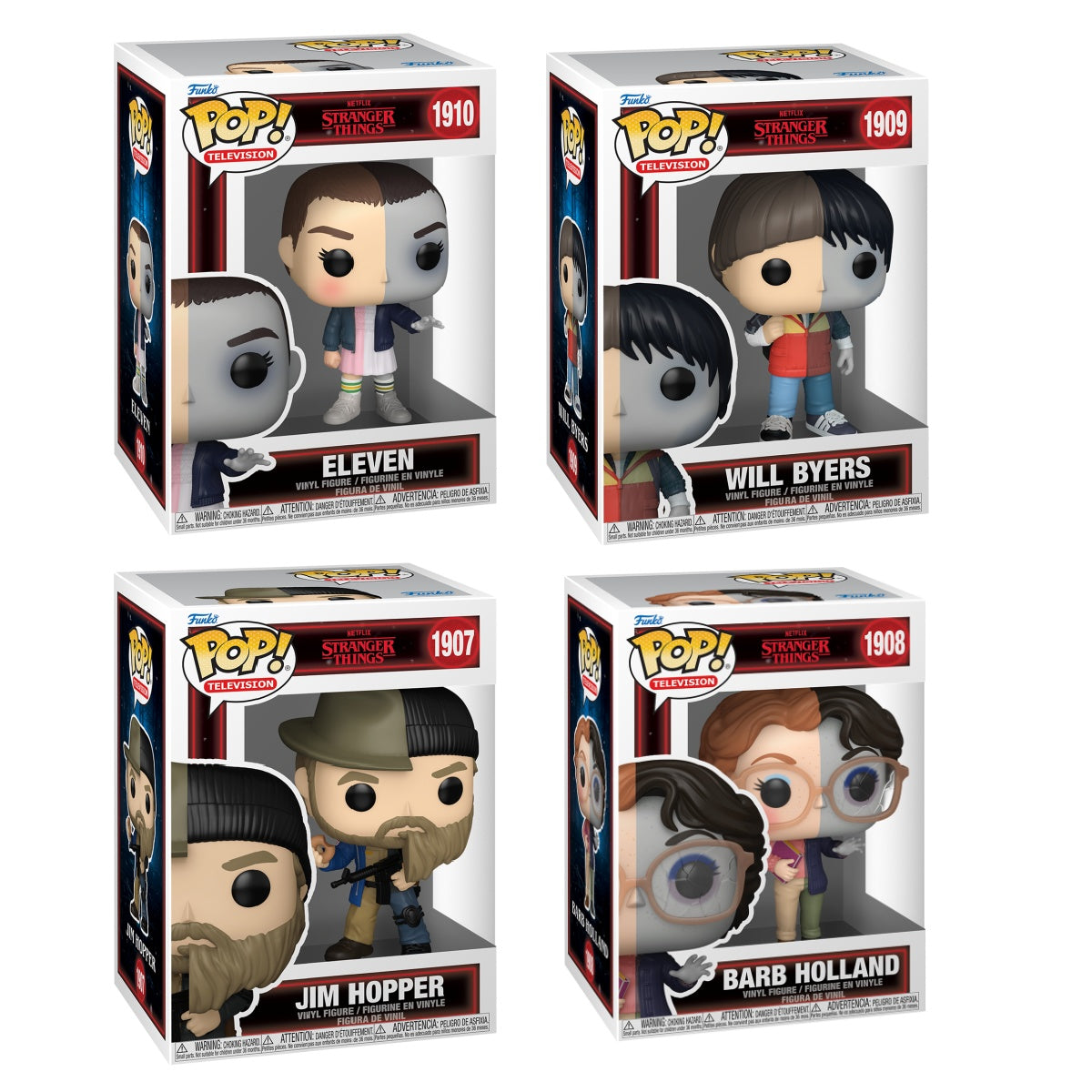 Funko Pop! Television: Stranger Things: Split: 4 Pop Bundle