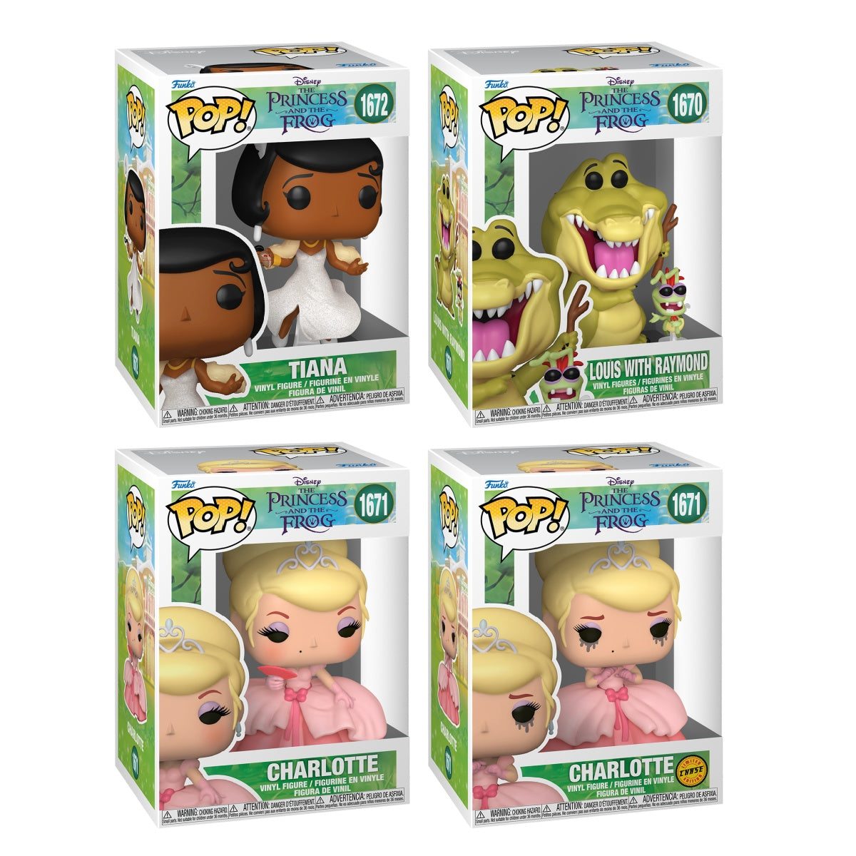 Funko Pop! Disney: The Princess and the Frog: 4 Pop Bundle