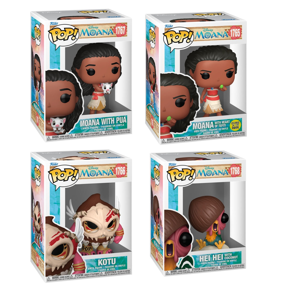 Funko Pop! Disney: Moana: 4 Pop Bundle