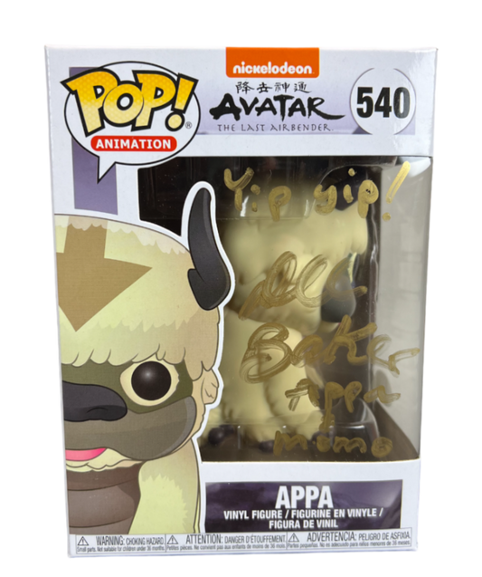 Funko Pop! Animation: Avatar: Appa (Autographed by Dee Bradley Baker) (JSA Certification)