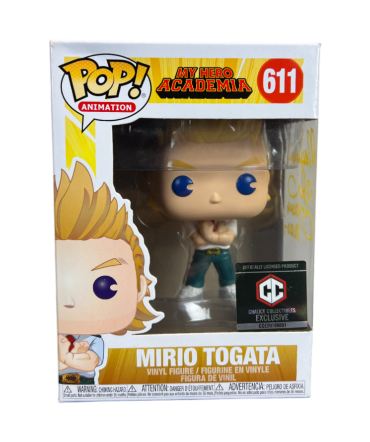 Funko Pop! Animation: My Hero Academia: Mirio Togata (Chalice Exclusive) (Autographed by Megan Shipman) (JSA Certification)