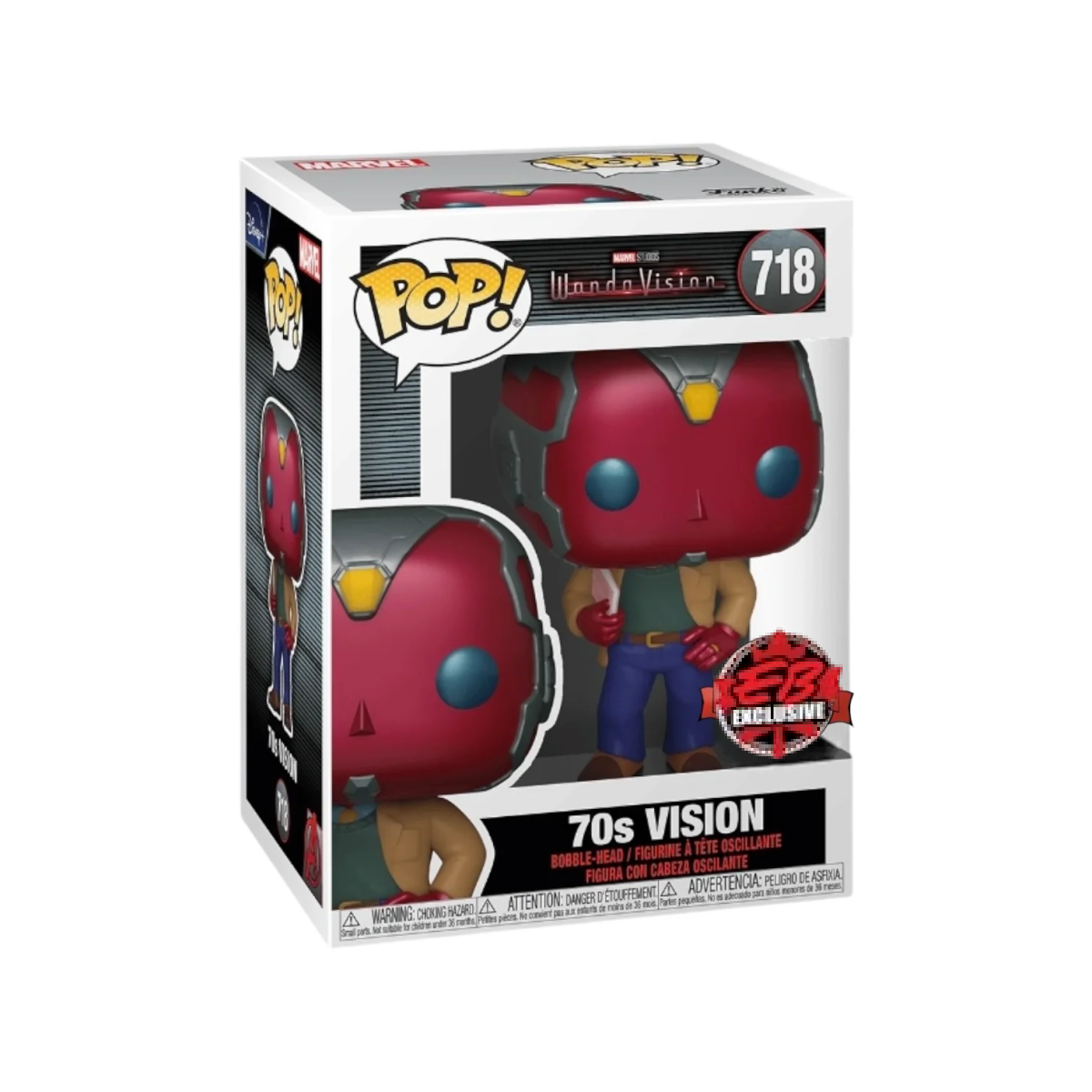 Funko Pop! Marvel: Wandavision: Vision 70s (EB Games Canada Exclusive)