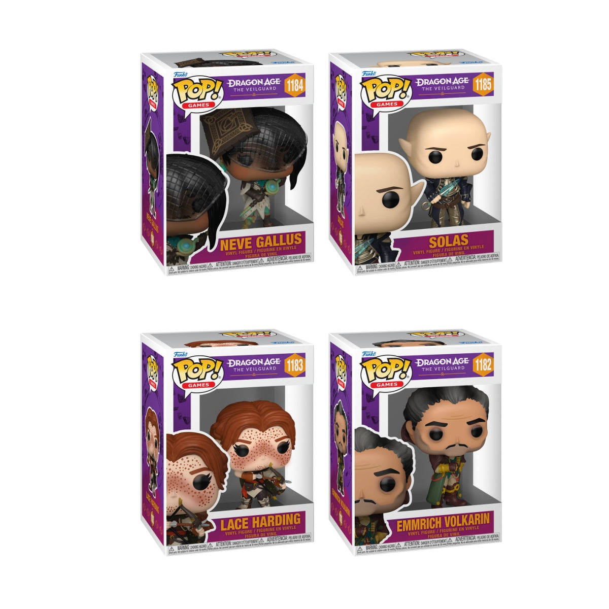 Funko Pop! Games: Dragon Age The Veilguard: 4 Pop Bundle
