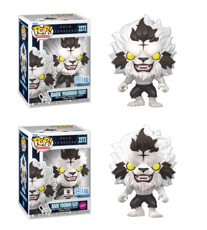 Funko Pop! Animation: Solo Leveling: Baek Yoonho (Silver Mane) (Chalice Collectibles Exclusive)