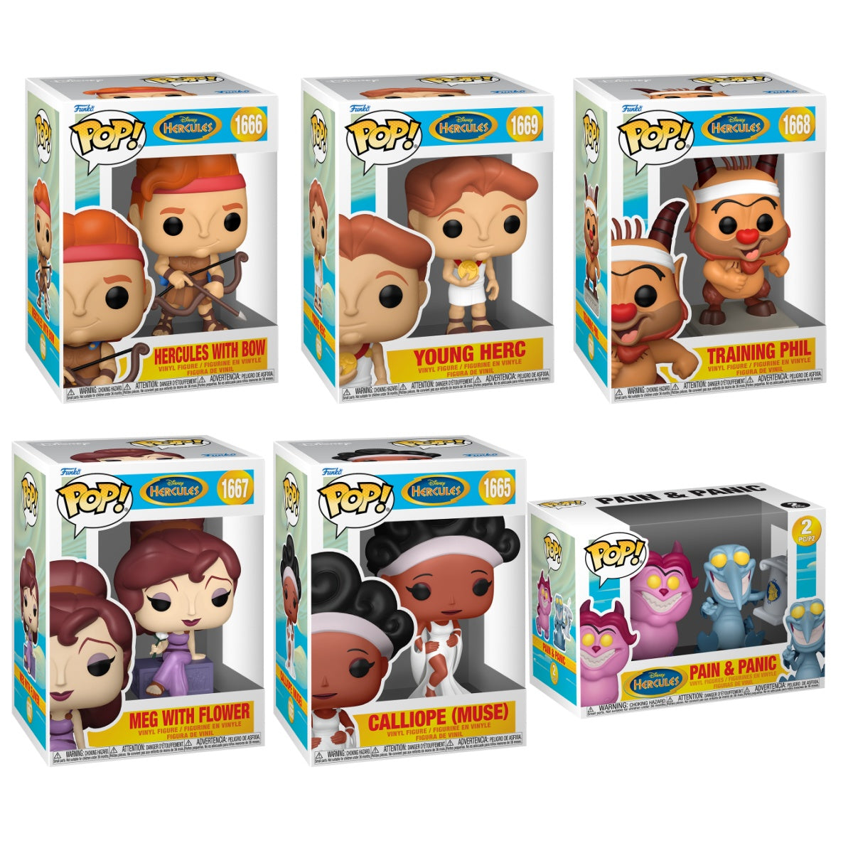 Funko Pop! Disney: Hercules: 6 Pop Bundle