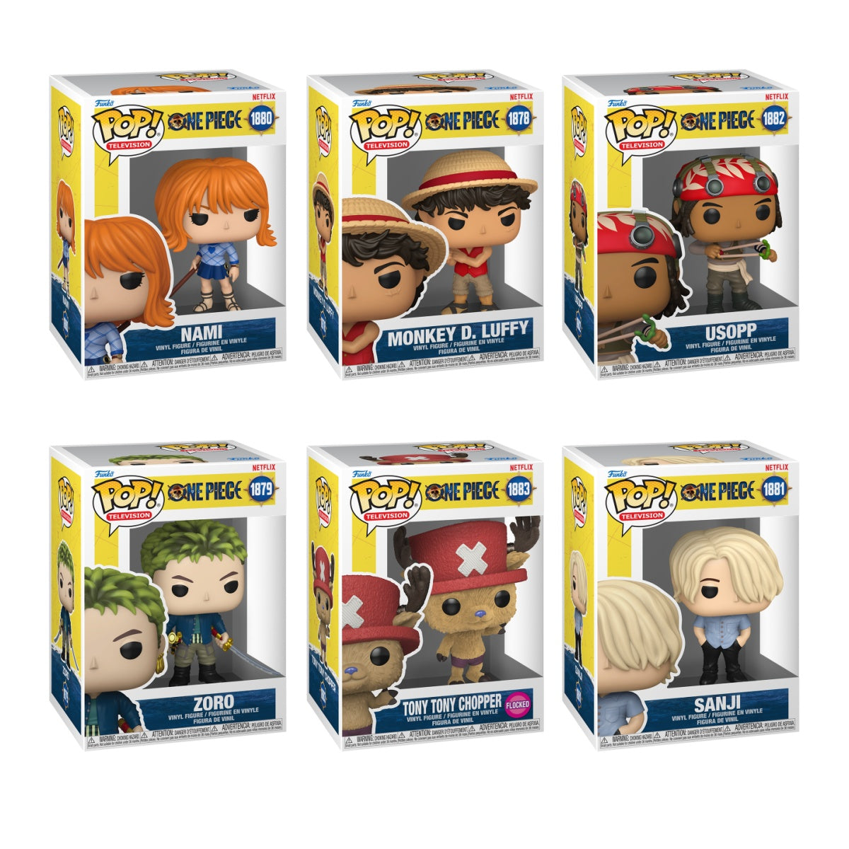 Funko Pop! Television: One Piece (Live Action): 6 Pop Bundle