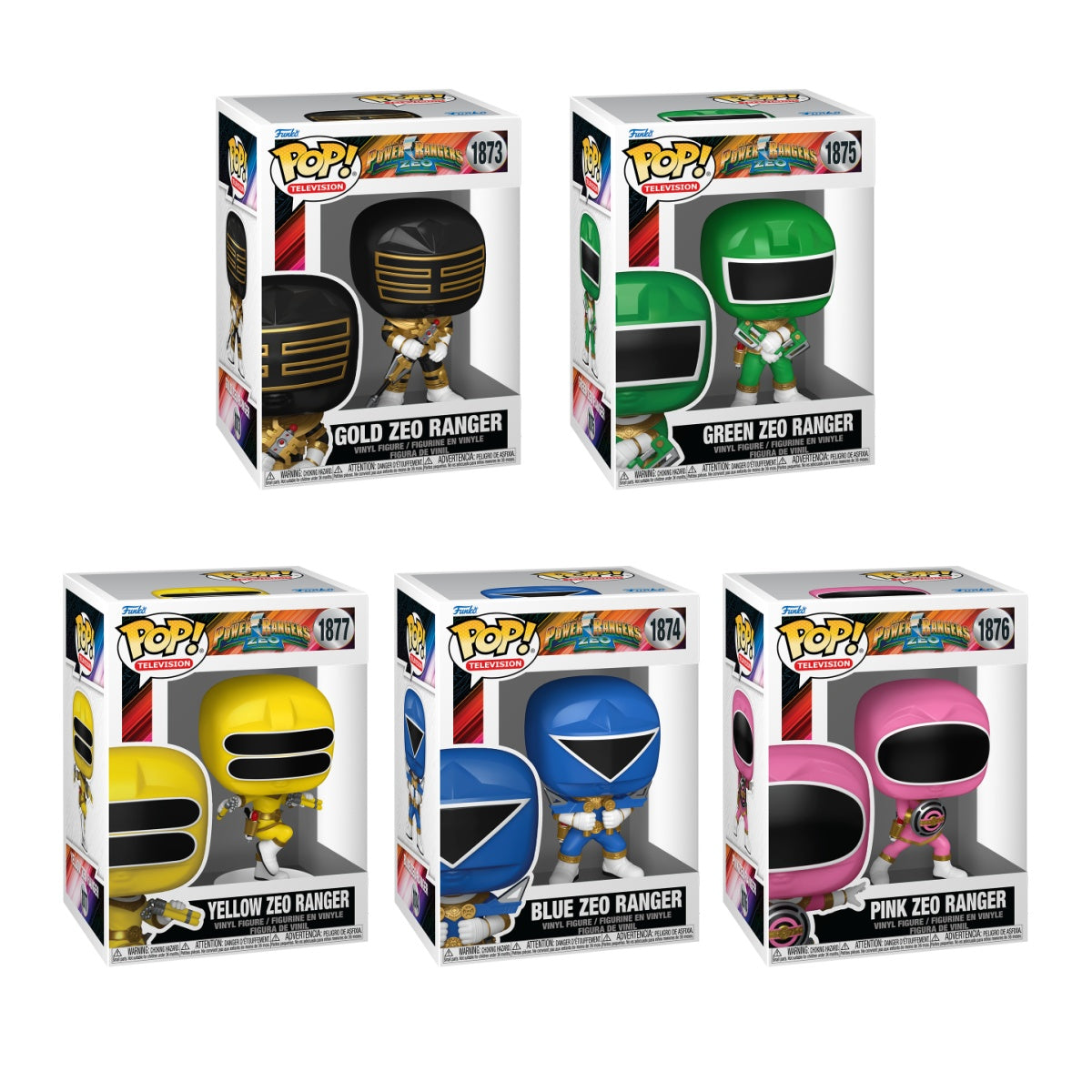 Funko Pop! Television: Power Rangers Zeo: 5 Pop Bundle – Shak's