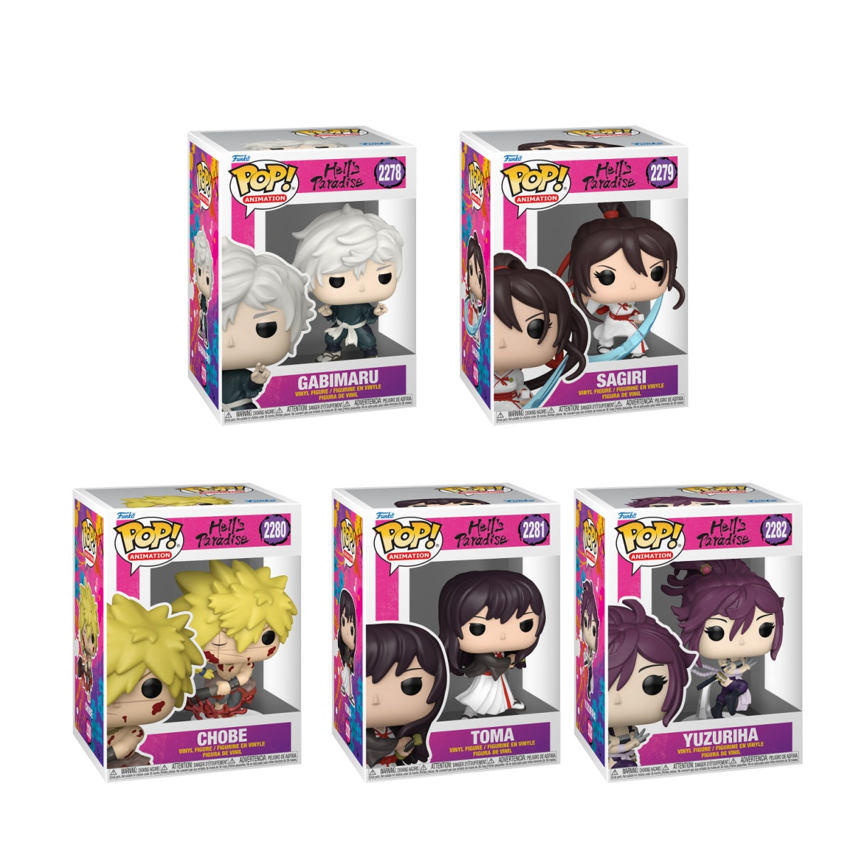 Funko Pop! Animation: Hells Paradise: 5 Pop Bundle