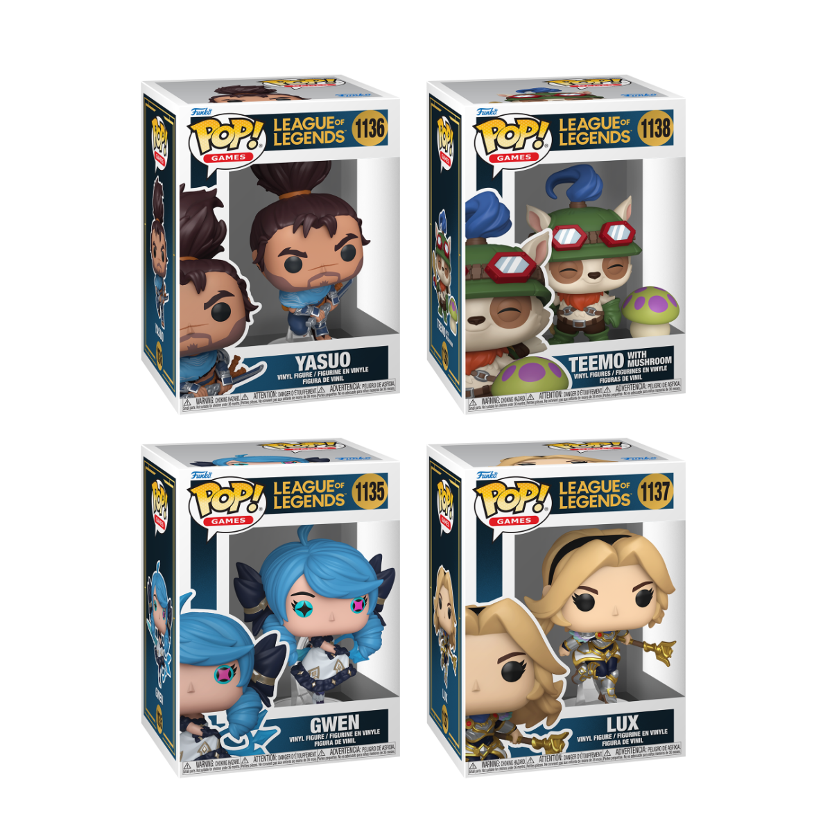 Funko Pop! Games: League of Legends: 4 Pop Bundle