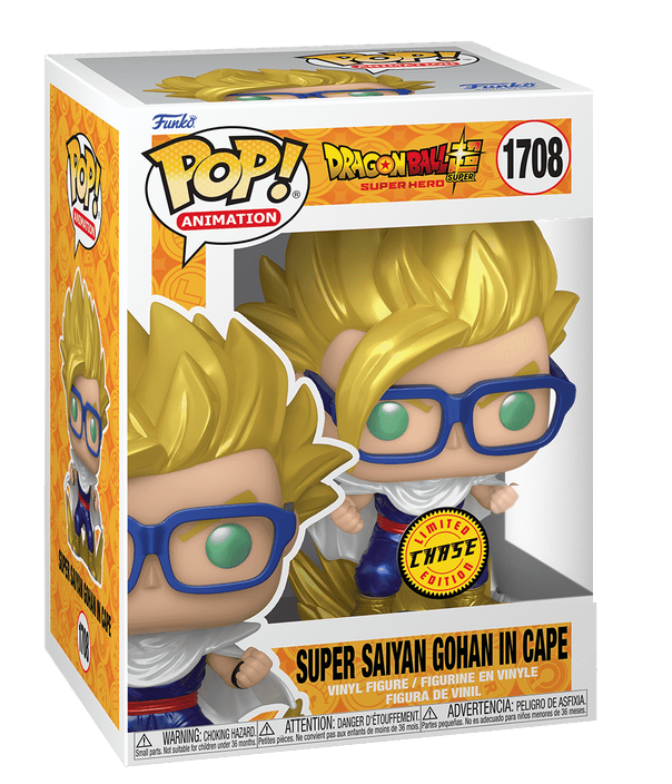 Funko Pop! Animation: Dragon Ball Super Super Hero: Gohan in Cape (Chase)