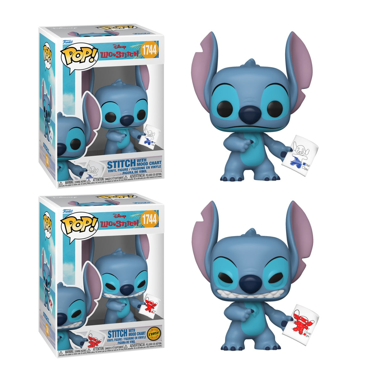 Funko Pop! Disney: Lilo and Stitch: Stitch w/Mood Chart