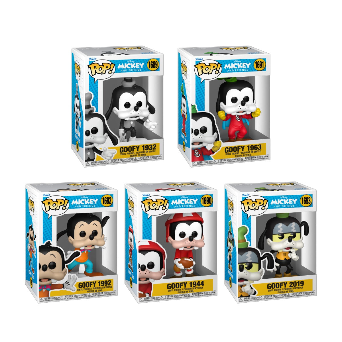 Funko Pop! Disney: Disney Through The Ages: 5 Pop Bundle