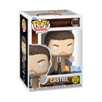 Funko Pop! Supernatural Castiel glow figure from Toy Temple Exclusive, featuring detailed design and signature trench coat.